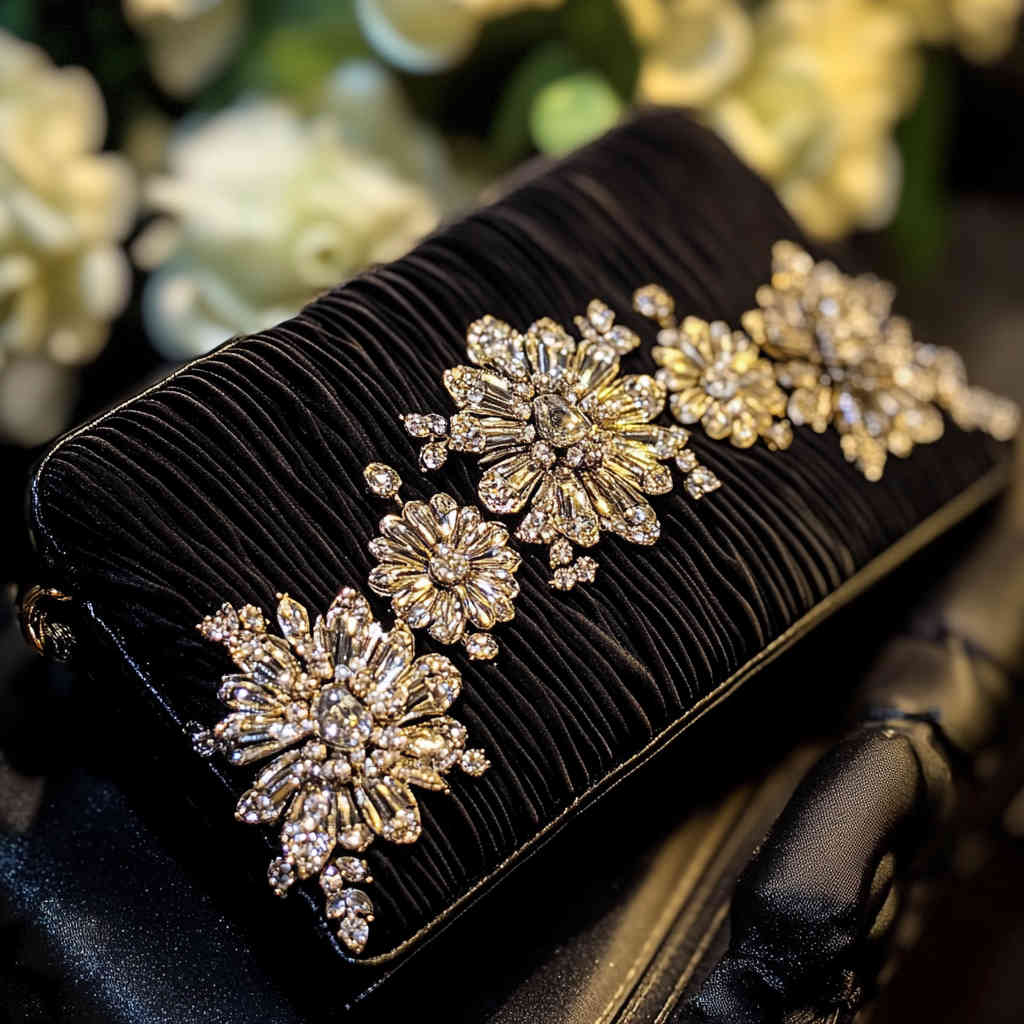 Elegant Black Clutch for Formal Events