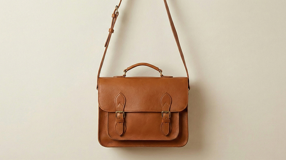 Milestone Brand New brown leather satchel bag - 960 Milestone Brand New brown leather satchel bag - 960