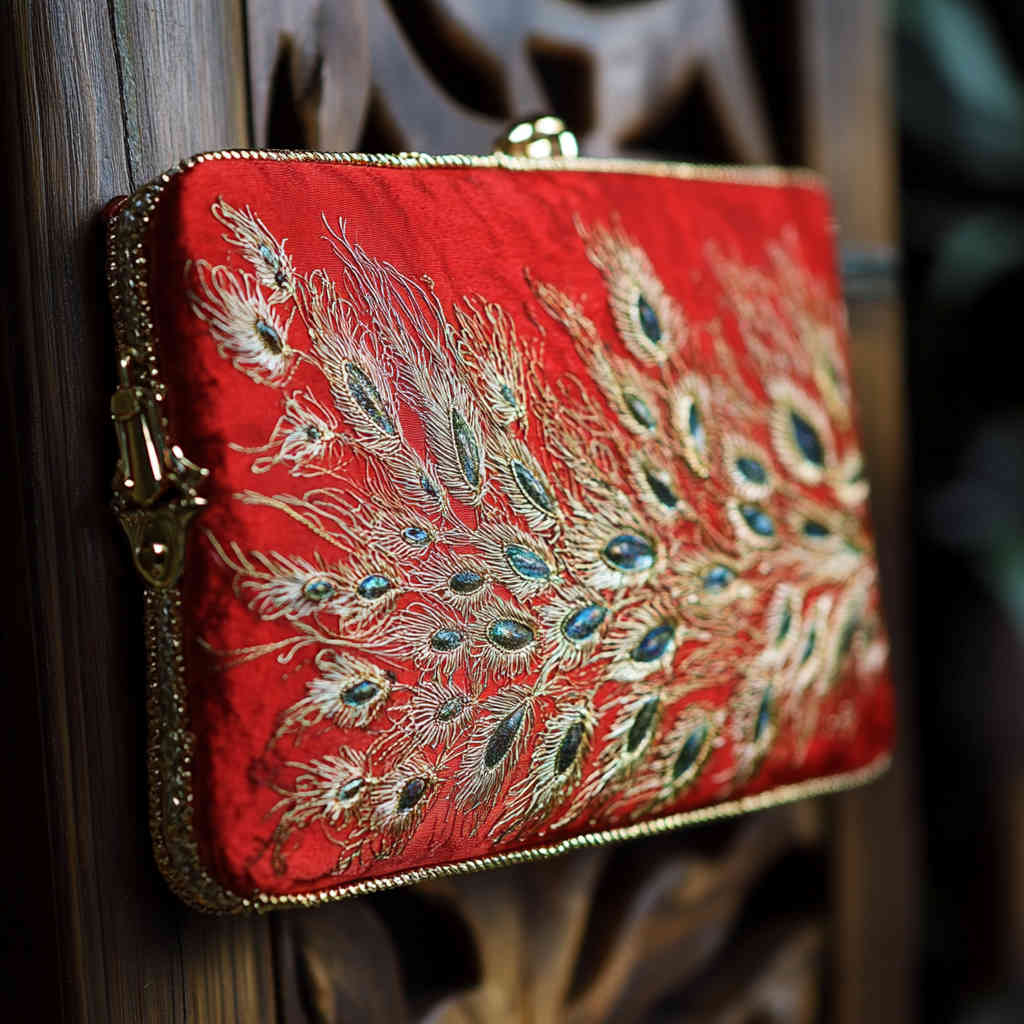 Vibrant Red Clutch for Special Events