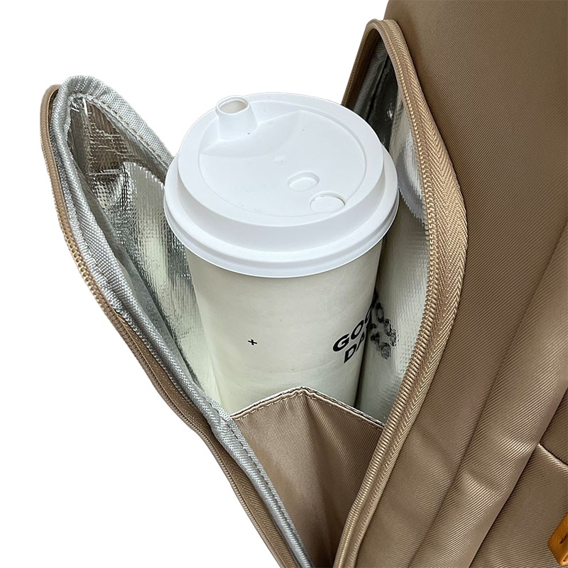 Oxford Cloth Spinner Luggage with Insulated Compartment-Insulated Compartment Oxford Cloth Spinner Luggage with Insulated Compartment-Insulated Compartment