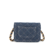 Latest design jeans clutch lady crossbody chain bag