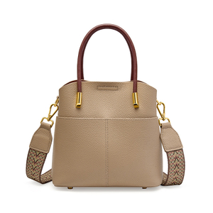 2023 Top Pebble Leather Bucket Crossbody Bag