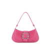 Lady Genuine Leather And Canvas Handbag Tote Bag