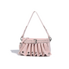 Women's Gathered Punk-Inspired Moto Crossbody Bag