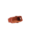 Mini Genuine Leather Cowhide Clutch with Hinge Frame and Buckle