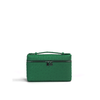 Ostrich Leather Women's Square Crossbody Clutch Bag for Phone