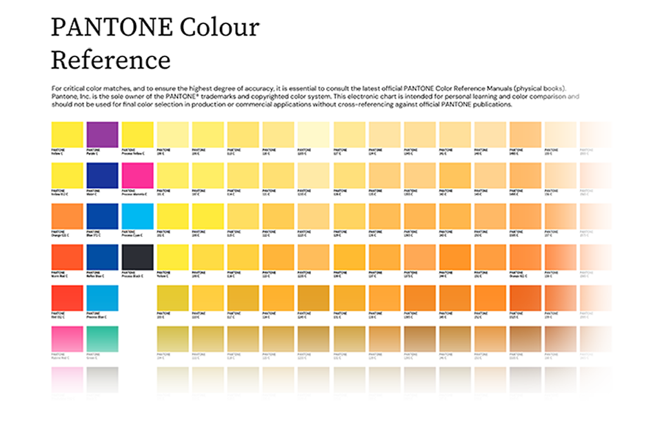 Pantone Colour Chart Cover 5