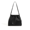 2024 Genuine leather ruched minimalist hobo pouch