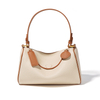 Women’s Minimalist Genuine Leather Hobo Bag With Crossbody Strap
