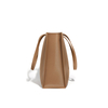 Large smooth cow leather tote bag for women