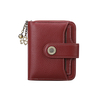 Leopard Print Sunflower Buckle Genuine Leather Multifunctional Purse