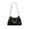 Solid Color Niche Square Genuine Leather Shoulder Bag For White Female
