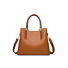 Latest young lady designer pebble faux leather shoulder handbag luxury tote 