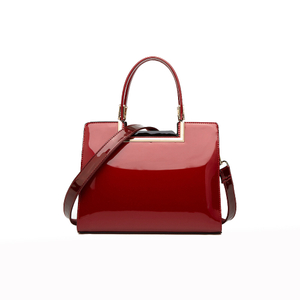 Latest Fashion Luxury Patent Leather Handbag Shoulder Bag Faux Leather Lady Crossbody Bag