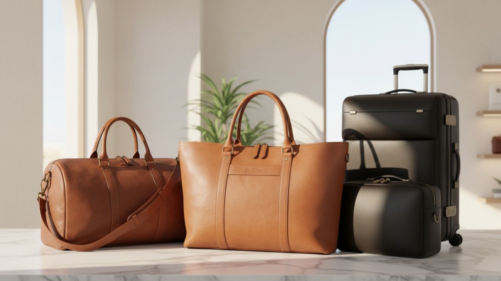 assortment-of-high-end-leather-tote-duffel-and-wheeled-travel-bags