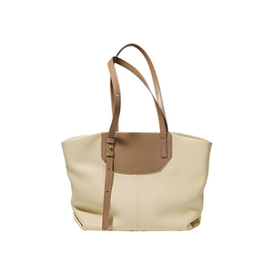 Large genuine leather tote bag for lady