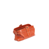 Mini Genuine Leather Cowhide Clutch with Hinge Frame and Buckle