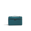 Ostrich Leather Women's Square Crossbody Clutch Bag for Phone