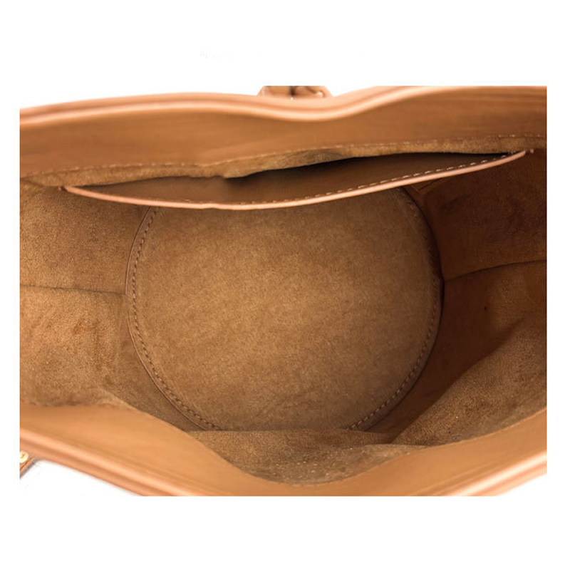 Woven Knot Metal Accent Bucket Crossbody Bag-Spacious Interior