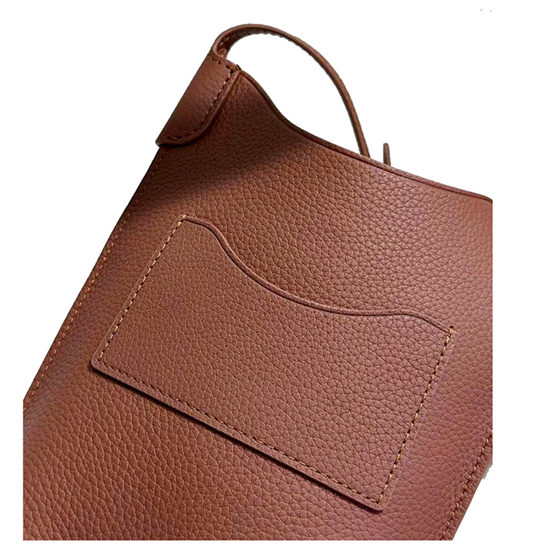 Minimalist Grained Calfskin Crossbody Phone Bag with Thin Strap-Precision-Edged