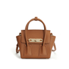 Minimalist Genuine Leather Lock Buckle Double Wing Crossbody Handbag