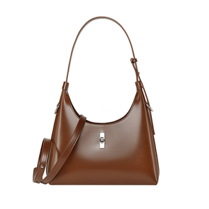 Wax Oil Leather Luxury Design Hobo Bag Crossbody Handbag