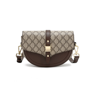 Guangzhou designer customized lady leather saddle bag crossbody designer bags women famous brands shoulder mini bag