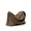 Fluffy genuine leather lady crossbody bag daily use work bag for young women