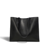 Large smooth cow leather tote bag for women