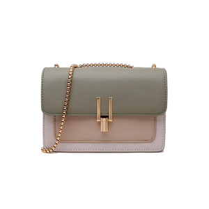 Square Minimalist Genuine Leather Lady Crossbody Bag