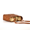 Handmade Leather Woven French Basket Style Shoulder Bag