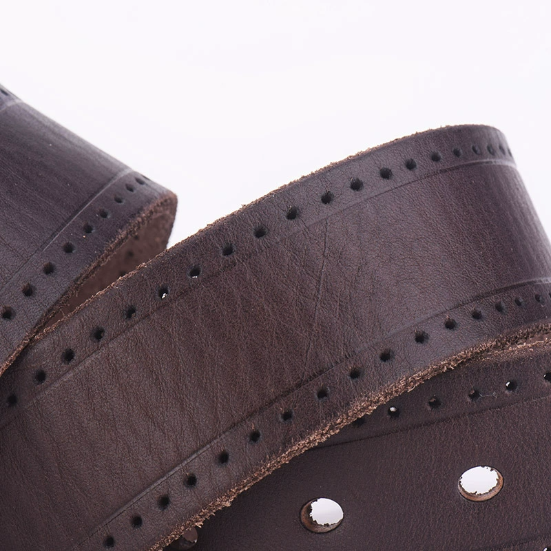 Men's Top Cowhide Washed Retro Pin Buckle Belt-Fine Texture