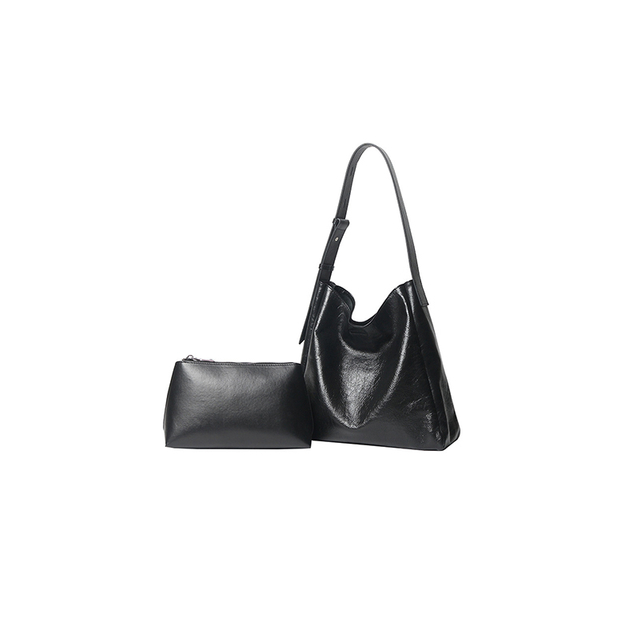 Top Selling Genuine Leather Woman Handbag Luxury New Designer Wax Oil Leather Ladies Shoulder Bags Wholesale Women Tote Bag