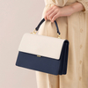 White Female PU Leather Crossbody Bag Sling with Chain
