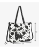 Western-Inspired Cow Print Chic Tote Bag