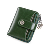 Leopard Print Sunflower Buckle Genuine Leather Multifunctional Purse
