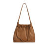 2024 Genuine leather ruched minimalist hobo pouch