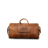 Retro Crazy Horse Leather Duffle Bag with ID Tag