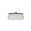 Stylish custom flower lock logo eco vegan leather woven evening bag