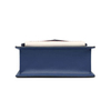 Genuine leather small crossbody bag with webbing strap