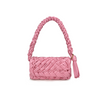 Pleated, Tasseled, Crafted Woven French Style Oil Wax Leather Crossbody & Shoulder Bag