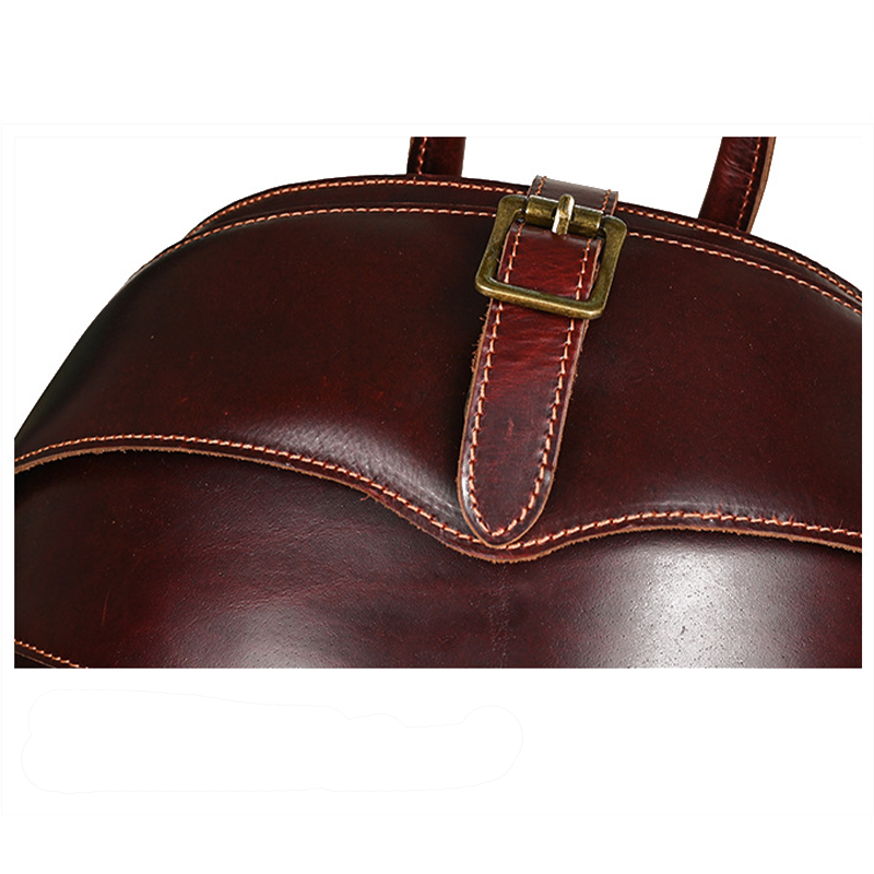 Retro Genuine Leather Beetle Men's Backpack-Premium Leather Touch