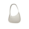 Crescent-shaped single-shoulder genuine leather underarm bag
