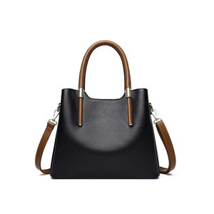 Latest young lady designer pebble faux leather shoulder handbag luxury tote 