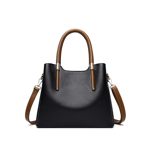 Latest young lady designer pebble faux leather shoulder handbag luxury tote 