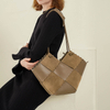 Suede leather sling tote bag women handbag