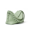 Fluffy genuine leather lady crossbody bag daily use work bag for young women