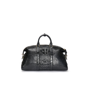 Men's Large Capacity Genuine Crocodile Leather Travel Duffle