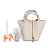 Designer Picotin Lock Bag Top Layer Cowhide Basket Bag For Female