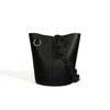 2024 Women's Genuine Leather Fashion Small Bucket Bag Multi-Pocket Satchel Bags